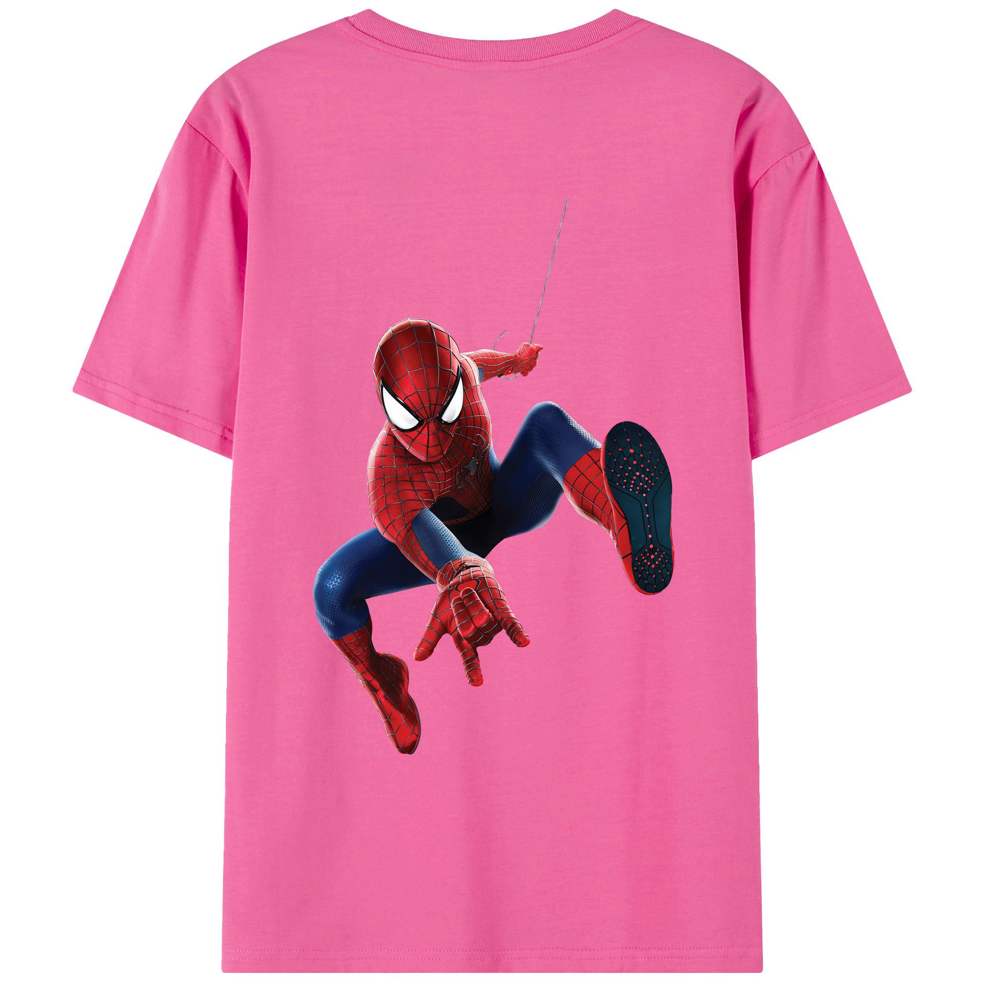 （画像用） Spider Man スパイダーマン レディース半袖Tシャツ(バックプリント)